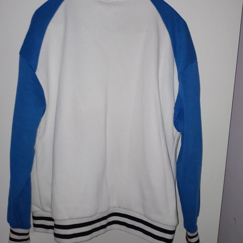 Stradivarius jacket size medium, like new, white and blue
