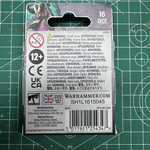 Helmsmiths of Hashut Dice Warhammer Age of Sigmar like new