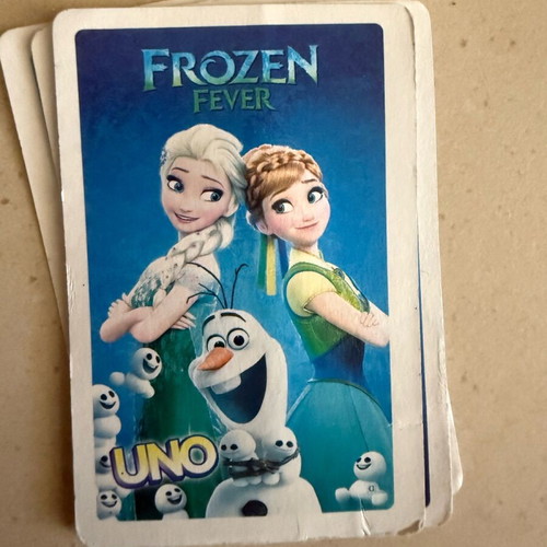 UNO Frozen kids cards used in good condition