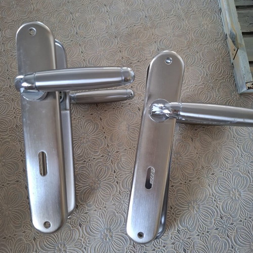 Aluminum door handles set of 3, 75 mm, new