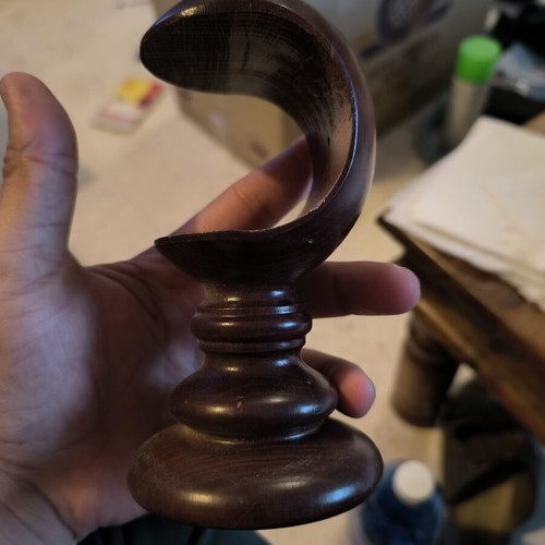 Wooden curtain rod support new, 6 items, 15cm/8cm