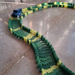 Battery-powered car track used