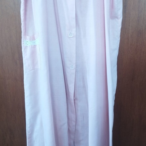 Vintage Milly robe 6XL pastel pink with lace, like new