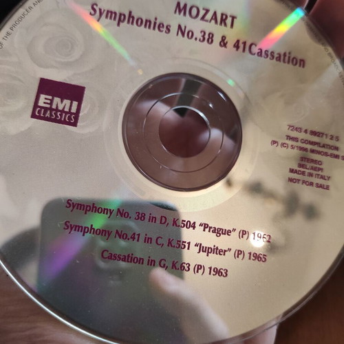 Wolfgang Amadeus Mozart CD used, classical music