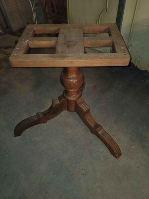 Wooden table base