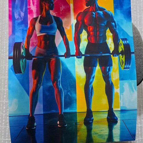 Gym poster new, Mad Lab Prints print 33x48 cm