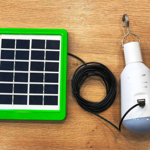 Solar panel set with LED lamp new