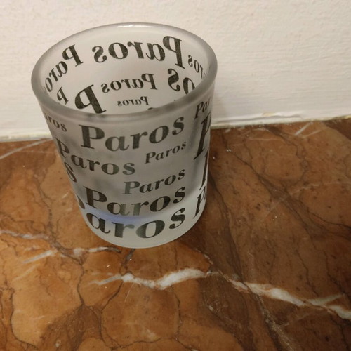 Paros souvenir shot glass 5*5.5cm like new