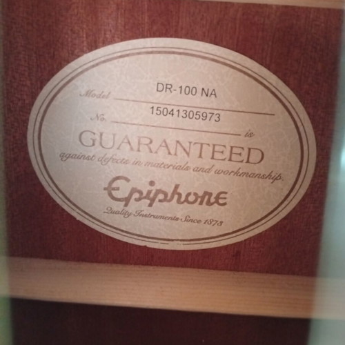 Epiphone acoustic guitar