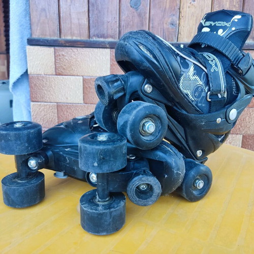 BYOX Darth Adjustable Roller Skates like new