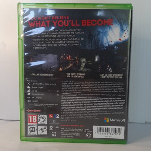 The Quarry Xbox Series X game like new, English edition