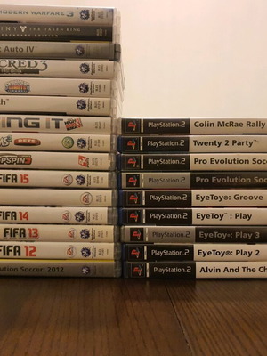 Σετ μεταχειρισμένων παιχνιδιών για PS2, PS3 και αξεσουάρ για PS5