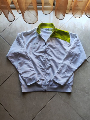 Nike Total 90 Track Jacket Y2K white/acid green like new, size L