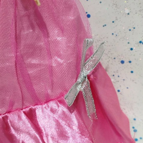 Barbie Pixie like new with pink satin and tulle gown