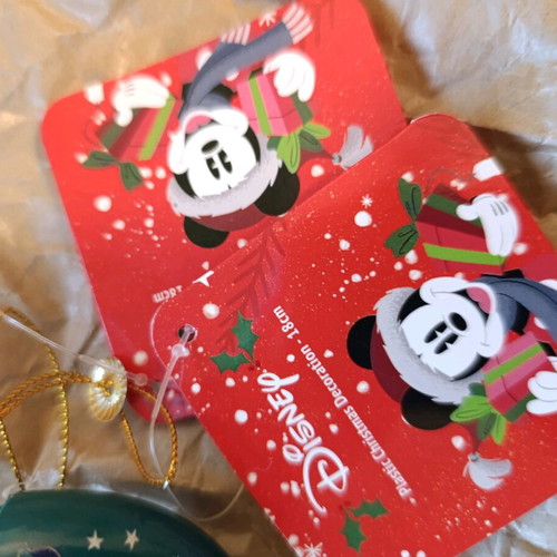 Disney ornaments new, set of 2 pieces