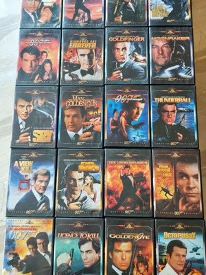 Συλλογή James Bond DVD 21 ταινίες μεταχειρισμένο με υπότιτλους