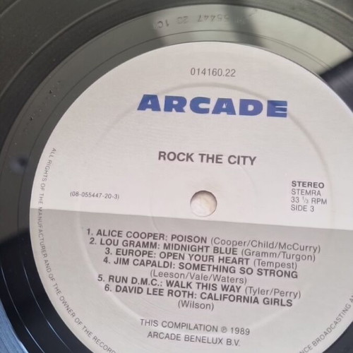 Rock the City vinyl record used
