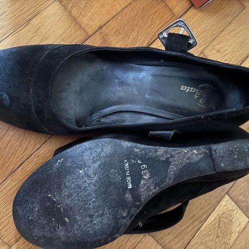 Bata leather Mary Jane shoes used, size 39, black