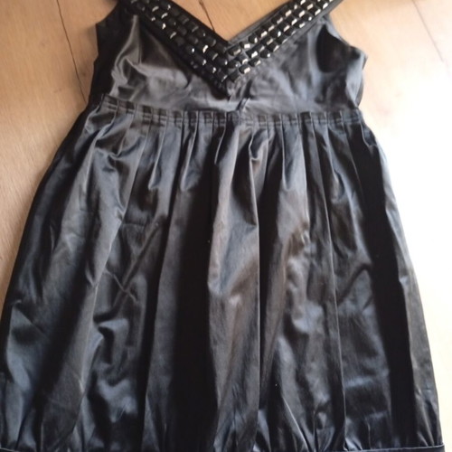Zara women's satin dress black size L like new