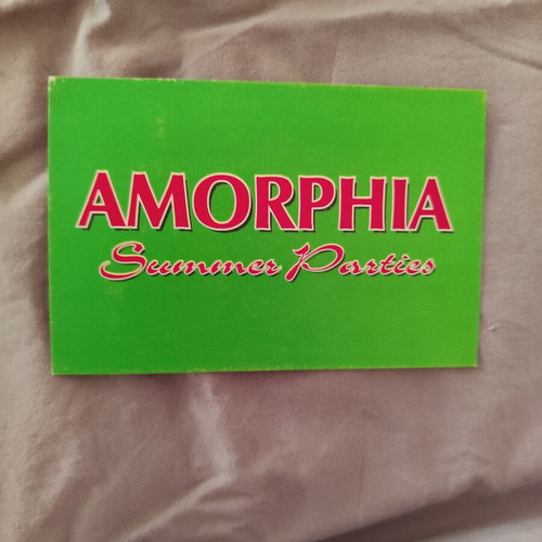 Rave Flyer '90s Amorphia Summer Parties used, collectible