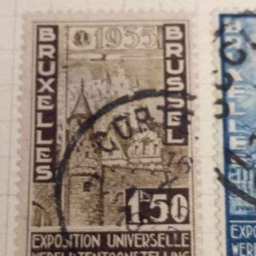Belgium stamps 1934 Brussels exposition like new