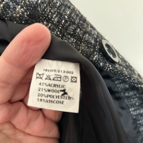 Massimo Rossi modern women's jacket medium like new, black