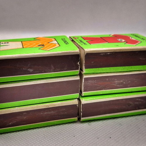 Italia'90 collectible matchboxes used with wear