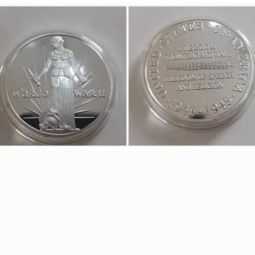 World War II commemorative medal new
