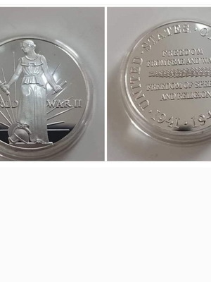 World War II commemorative medal new