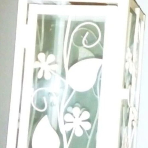 Decorative lanterns used, white, 25-30cm, metal and wood