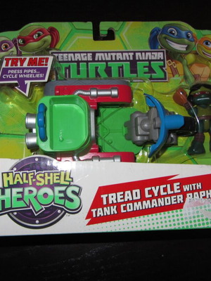 ΤΜΝΤ Half Shell Tread Circle Crusiser με Commander Raph καινούργιο