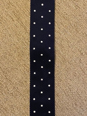 Tie new black with white dots