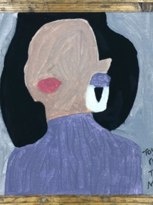Art by Greek artist Tougotone acrylic on canvas panel 20x20