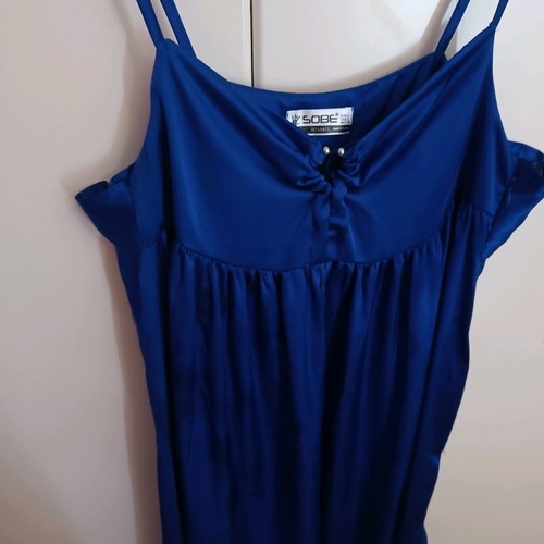Satin maxi dress like new, size L