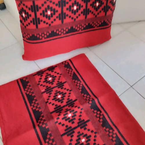 Woven pillowcases new, set of 2, 55x50 cm