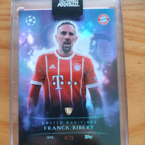 Topps Total Football Master Magicians Frank Ribery card like new, numbered 25