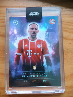 Topps Total Football Master Magicians Frank Ribery card like new, numbered 25