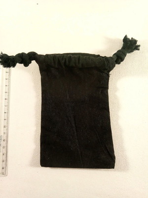 Cotton pouch with cord like new 15x9 cm