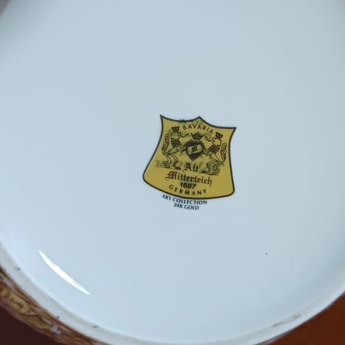 Alt Mitterteich Bavaria Art Collection porcelain set with 24K gold