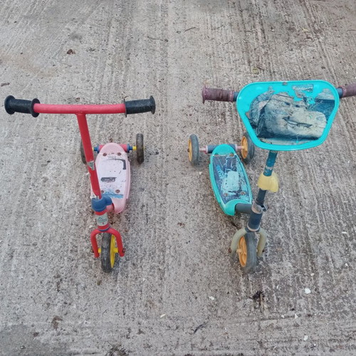 Children's scooters used, set of 2
