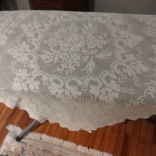 Crocheted tablecloth new