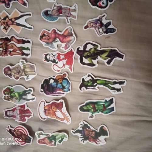 Stickers with sexy young women new