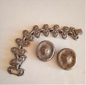 Βραχιόλι-σκουλαρίκια vintage