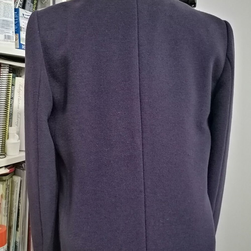 Boreale wool coat lined like new, size 44, blue purple
