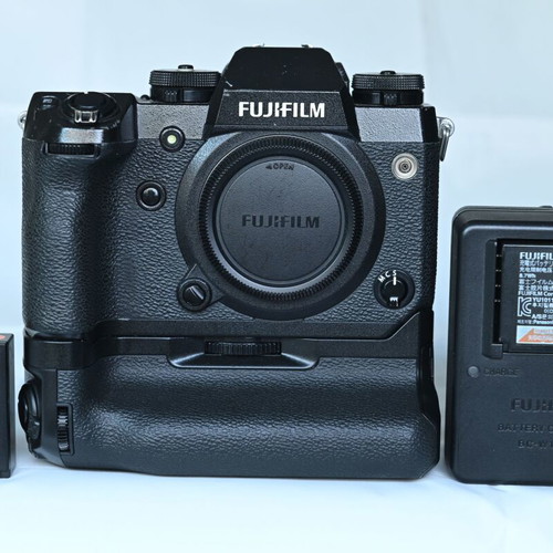 Fujifilm X-H1 camera used with extras and accessories