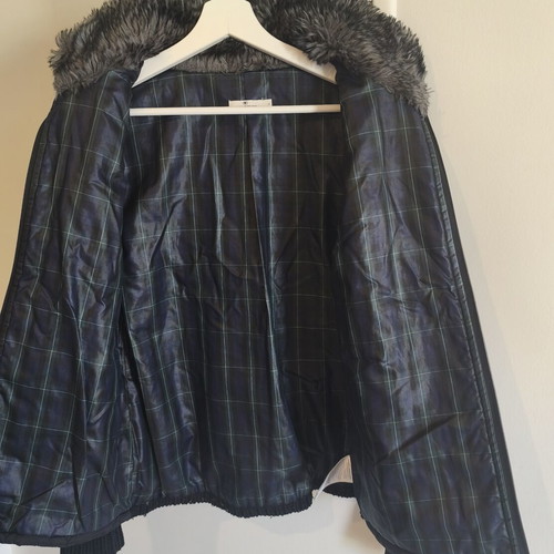 Tom Tailor men's jacket-sweater large slim with knit sleeves and quilted lining
