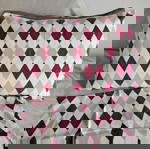  Ζεύγος μαξιλαροθηκες Dimcol Diamond Burgundy καινουριες