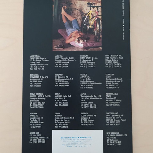 Scott Mountain Bikes 1991 Catalog like new