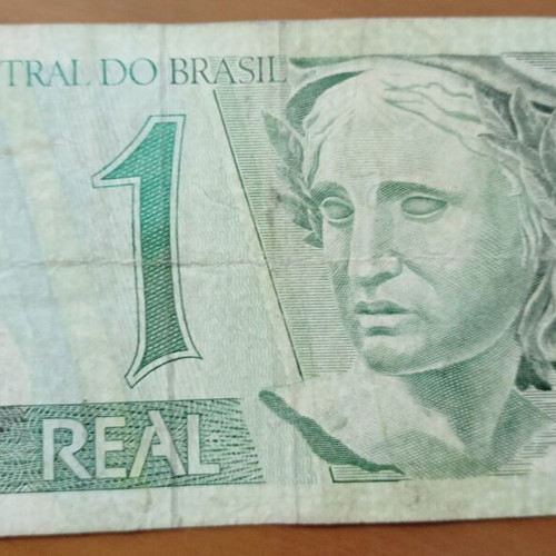 Brazil 1 Real banknote used
