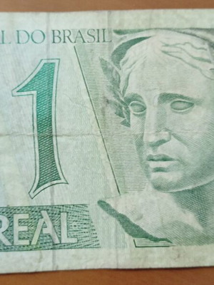 Χαρτονόμισμα Βραζιλίας 1 Ρεάλ μεταχειρισμένο
